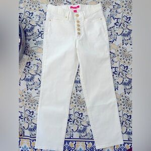 Lilly Pulitzer Size 2 White Jeans (South Ocean High Rise)